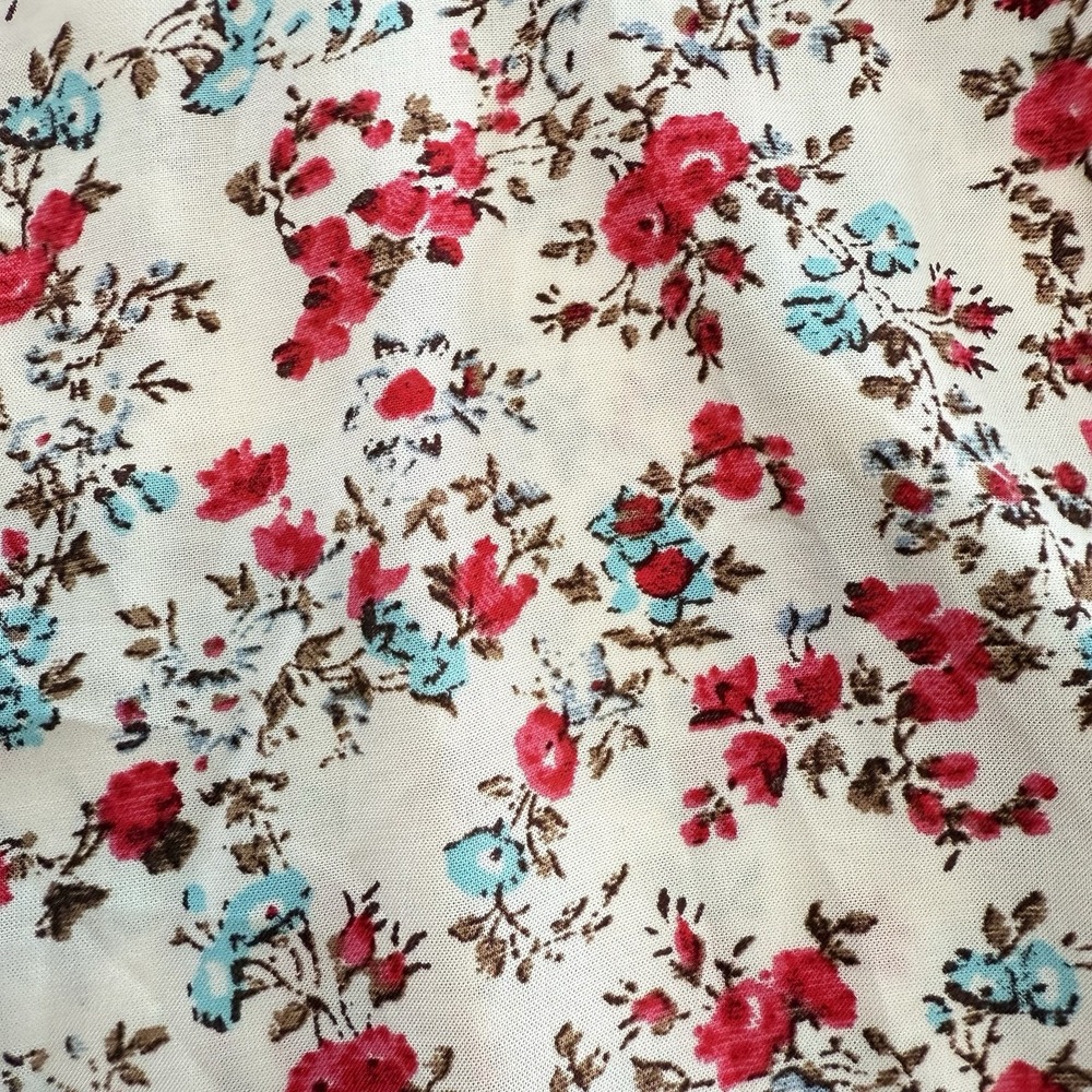 NWT Torrid Red Floral Peplum Button Up Challis Puff Short Sleeve Top Size 4X - Picture 7 of 11